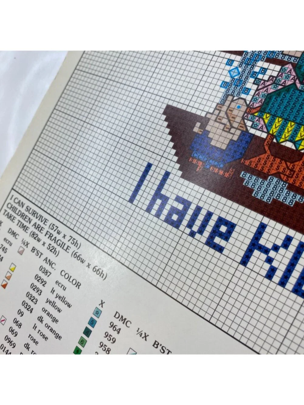 Momma Says In Waste Canvas Cross Stitch Instruction Book 4 By Figi Graphics